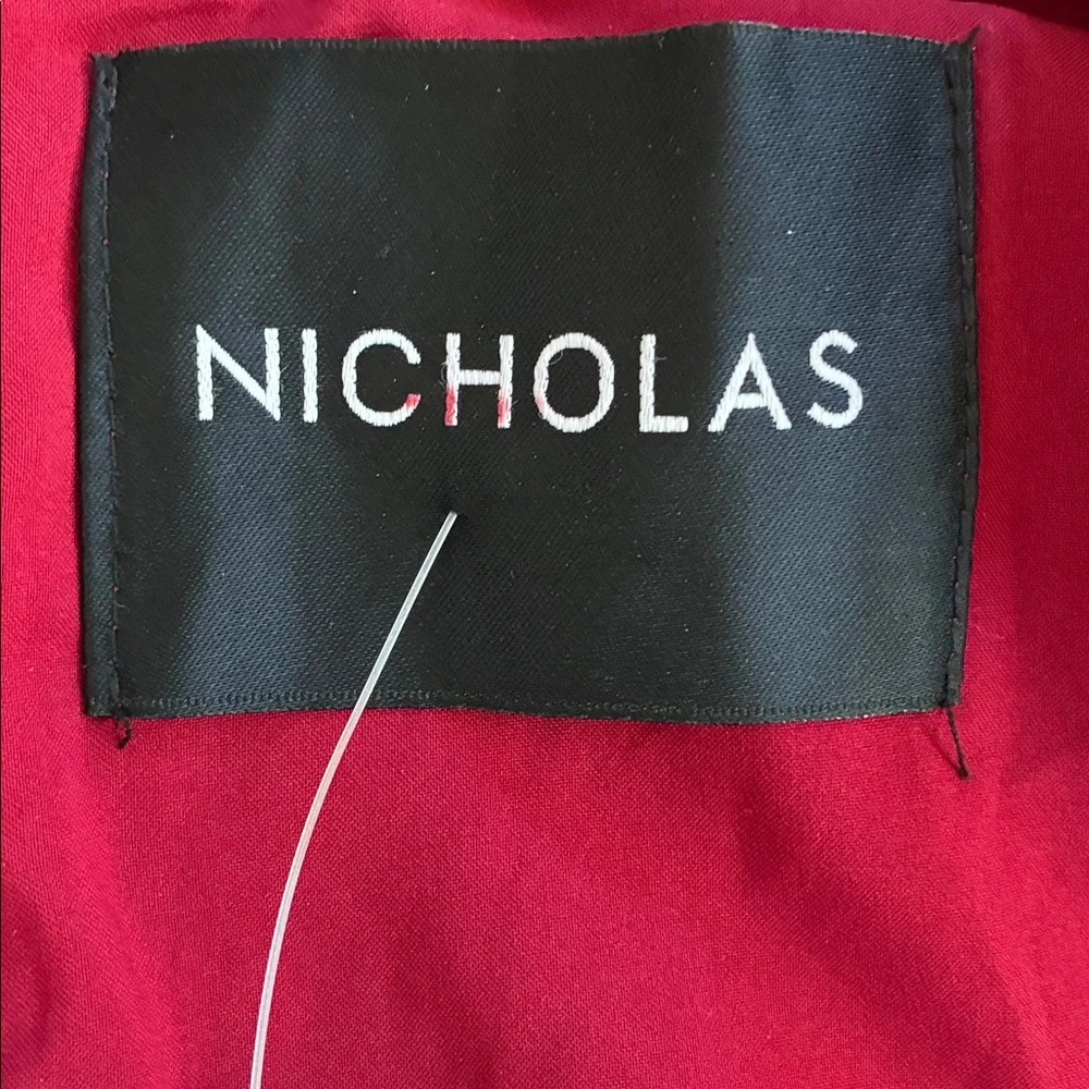 NICHOLAS red lace midi dress - Picture 7 of 12